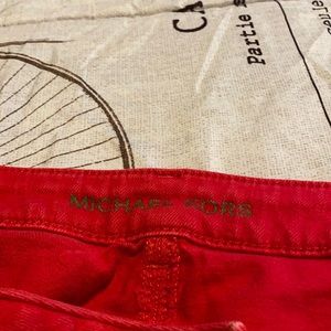 Micheal Kors Red straight leg jeans size 16